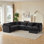 Dominguez 7-Piece Modern Contemporary Reversible Modular Fabric Corner Sectional Sofa