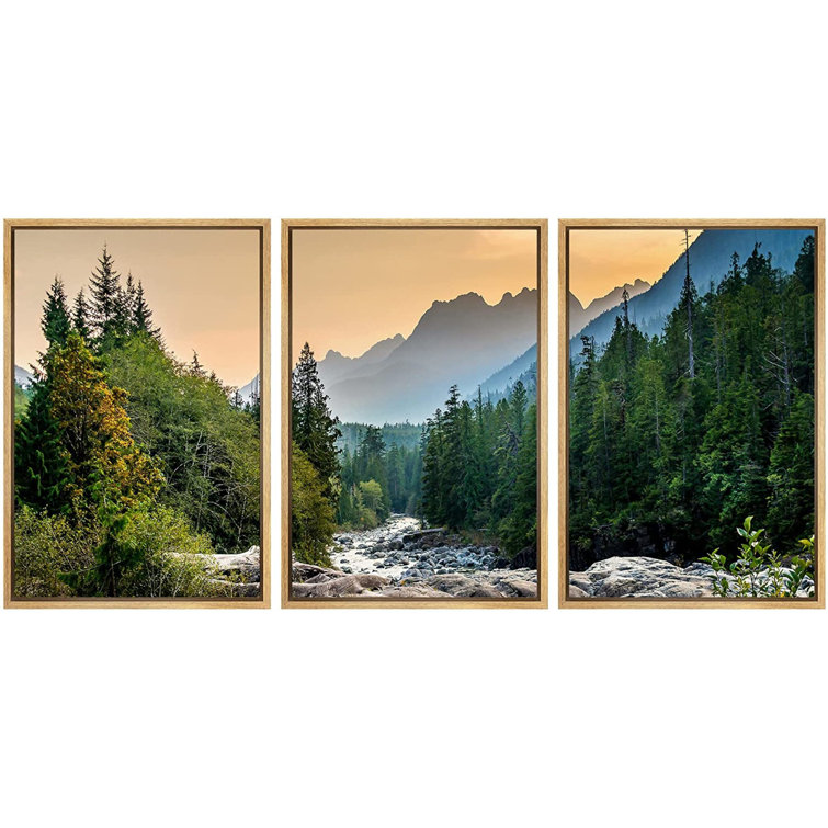 IDEA4WALL Framed Canvas Print Wall Art Colorado Forest River Rapid Rock  Mountain Nature Photography Earth Scenery Scenic Landscape Colourful For  Living Room, Bedroom, Office by Piece on  Reviews Wayfair Canada