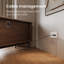 Meuble télé Mid-Century moderne, porte coulissante, entièrement assemblé-114660532-114660536