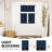Blackout Rod Pocket Kitchen Curtain Valance and Tiers Set-2041922984-2041922989