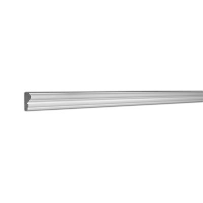 1-5/8 in x 1/2 in x 96 in Plain Recycled Polystyrene Panel Moulding Pro Pack 64 LF