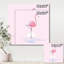 Flamant rose debout - Impression sur toile-59814768-59814759