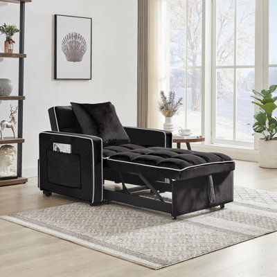 Three-In-One Sofa Bed Chair Folding Sofa Bed Adjustable Back Into A Sofa Recliner Single Bed