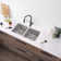 Stylish Dual-Mount 31" Double-Bowl Stainless Steel Kitchen Sink with Grids and Strainers