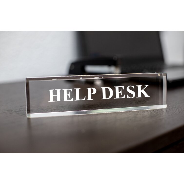 https://assets.wfcdn.com/im/93894729/resize-h755-w755%5Ecompr-r85/1470/147013097/Help+Desk+2%22+X+8%22+Black+Acrylic+-+Office+Desk+Accessories+D%C3%A9cor.jpg