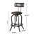 Oswalt Swivel Upholstered Adjustable Height Counter Stool-17838823