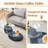 Double Clear Glass Oval Single Coffee Table-73946692