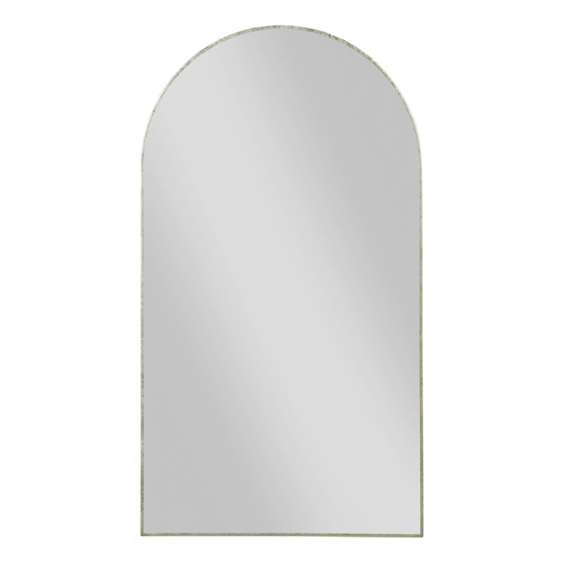 Gateway Arch Metal Wall Mirror, Silver, 54" H x 30"W