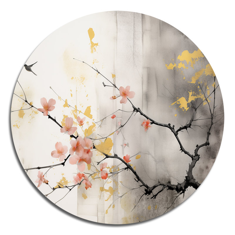 Art asiatique Sumi Blossom I - People, H 16 po x l 16 po