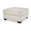 Repose-pieds surdimensionné Avie, coussin en polyester blanc, 38 pouces-109265516