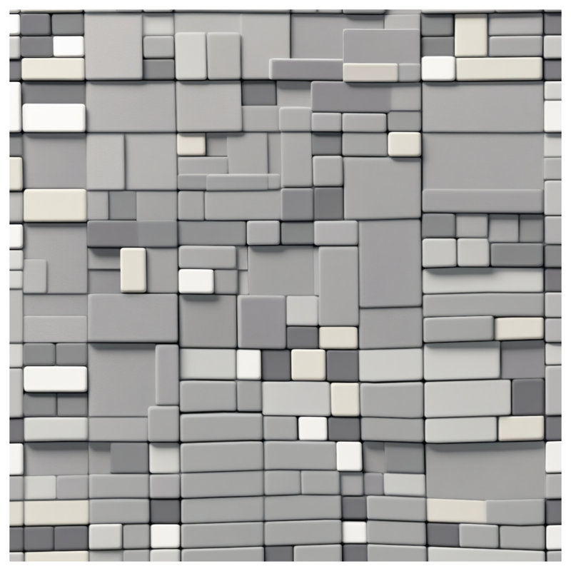 Édredon gris à carreaux rectangulaires, Twin Extra Long