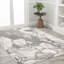 Tapis gris / crème Clodovea Marmo-69805832