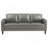 Grey 2-Piece Track Arm Sofa Set