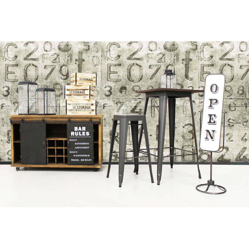 3 Piece Wood Wall Lantern Set, 34cm H x 20cm W x 20cm D