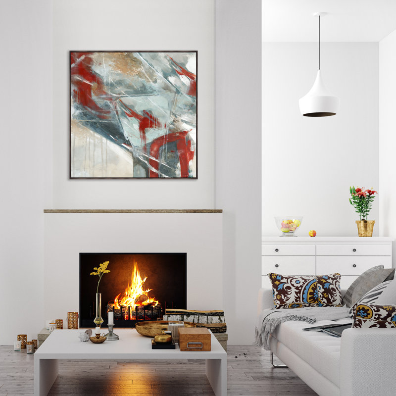 Drift Painting by Jacob Lincoln, 31.5" H x 31.5" W x 1.5" D, Image Gel Brush