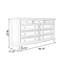 Buffet décoratif blanc en bois massif-1406268358