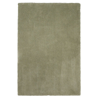 Tapis à poil long d'intérieur vert sauge