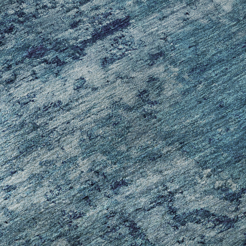 Premium Machine Washable Lubbers AMF1723 Modern Rug, Round 8'