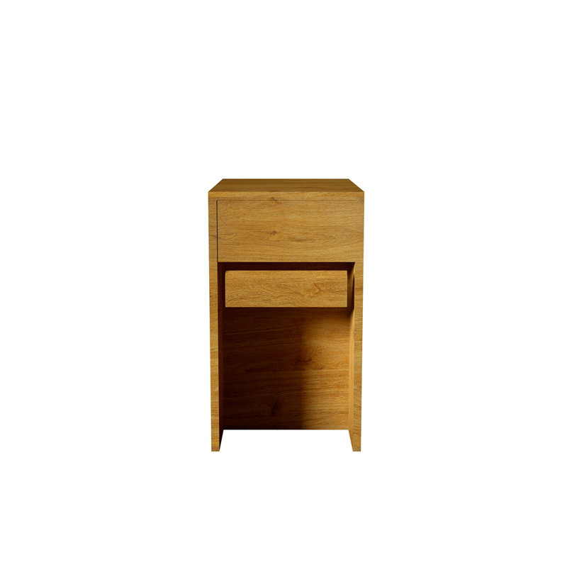 Meuble-lavabo avec double vasque et tablette ouverte