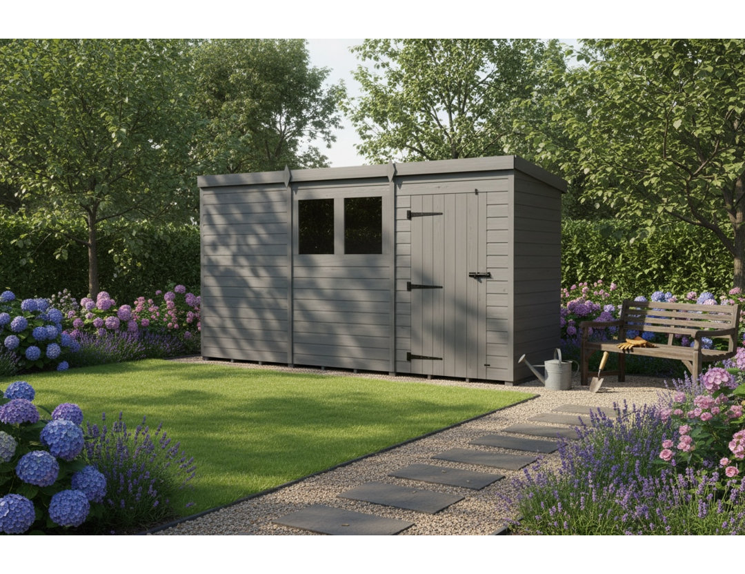 12x7 Pent Composite Shed