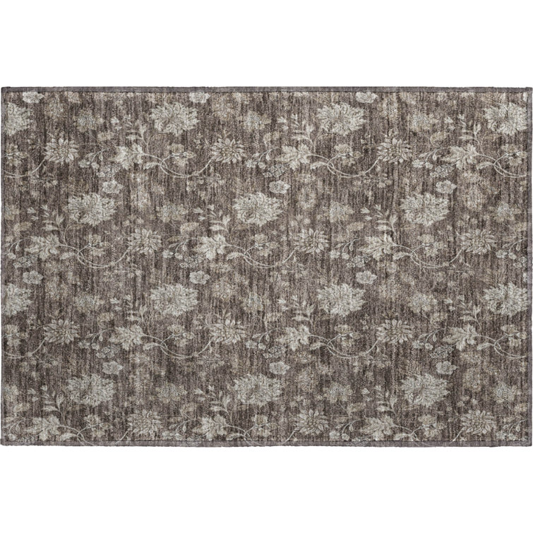 Premium Machine Washable Prisco Chocolate Rug