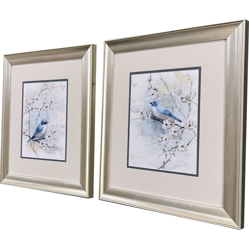 Blossoms & Bluebird Framed Art
