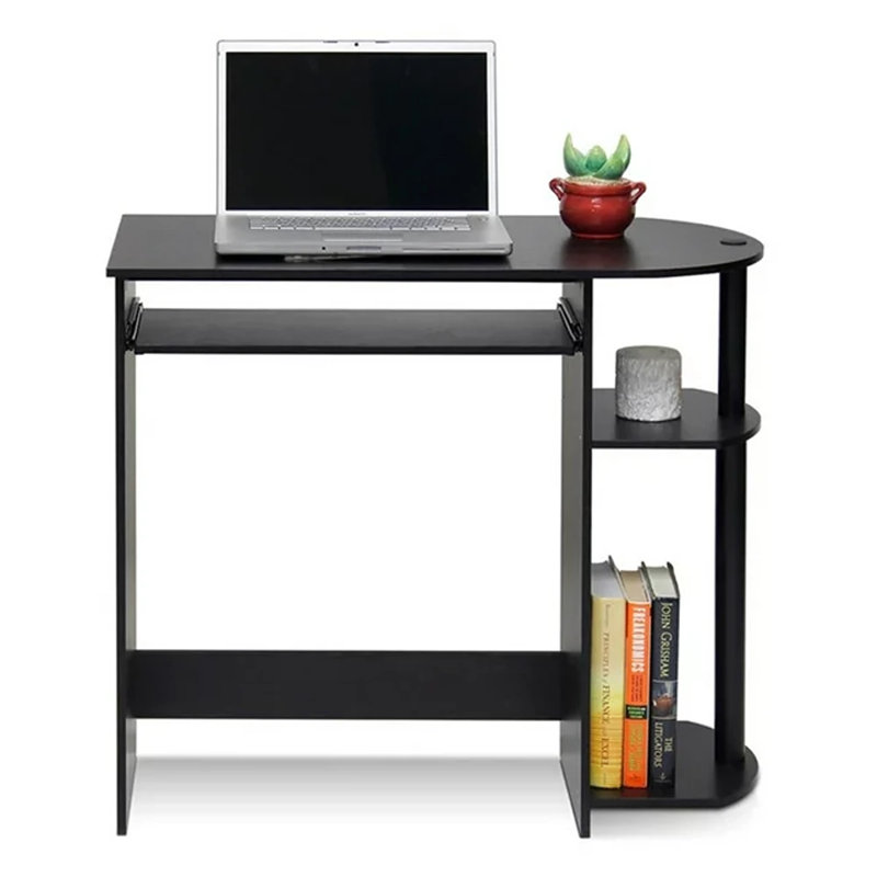Bureau péninsule Ketterer, Brun foncé / noir
