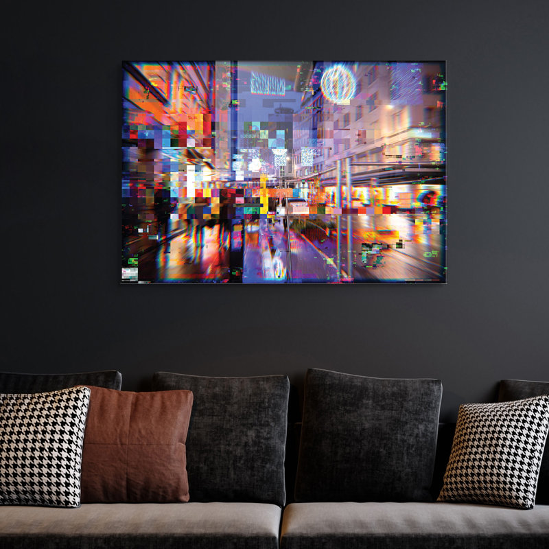 Élégante peinture décorative en verre trempé de 19,7 po x 27,6 po | 100% verre trempé, épaisseur: 0,16 pouce | Parfait pour la décoration intérieure, le salon et le bureau | Superbe œuvre d'art avec une esthétique moderne