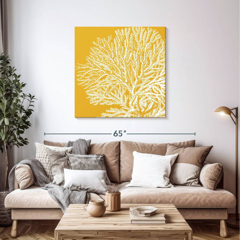 Brampt Saturated Coral I, 39" H x 39" W