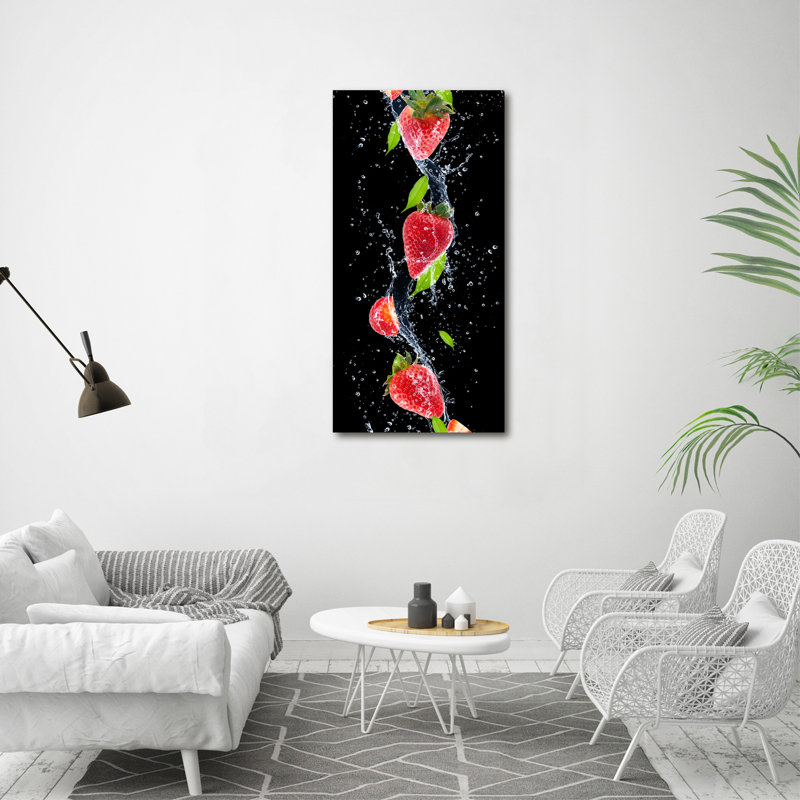 Arjit Strawberries - Wrapped Canvas Print