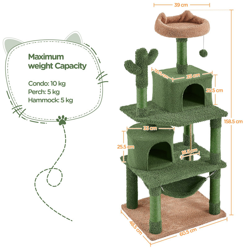 158.5cm H Cat Tree