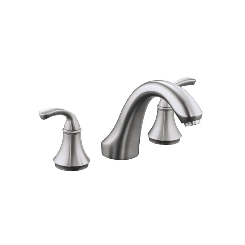 Forté Sculpted Deck-Mount Bath Faucet Trim for High-Flow Valve, Valve Not Included