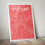 Stuttgart City Map - No Frame Print-678239098
