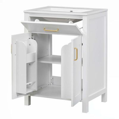 24"Bathroom Vanity Combo With Ceramic Sink