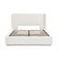 Lit de rangement en fausse fourrure pour grand lit
