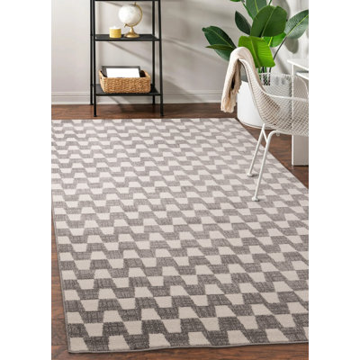 Charlanne Power Loomed Geometric Area Rug