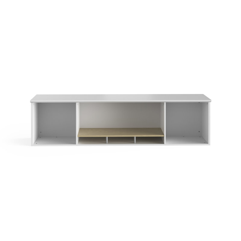 Resi Open Storage Hutch With 2 Glass Privacy Doors