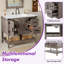 Ensemble de meuble-lavabo de salle de bain avec lavabo 36,6 po Chimira, gris rustique-580515744-580515747-580515793