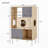 2 IN 1 Modern Cat Tree Bookshelf with Storage
