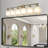 Bathroom 6- Golden Vanity Lighting, Frosted Glass Shades, Modern Wall Mounted Lamp, Golden, For Area-562565474-562565473-562565475