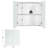 Frameless Mirror Cabinet Wall-Mounted Storage Cabinet with Storage and Adjustable Shelf-782165268