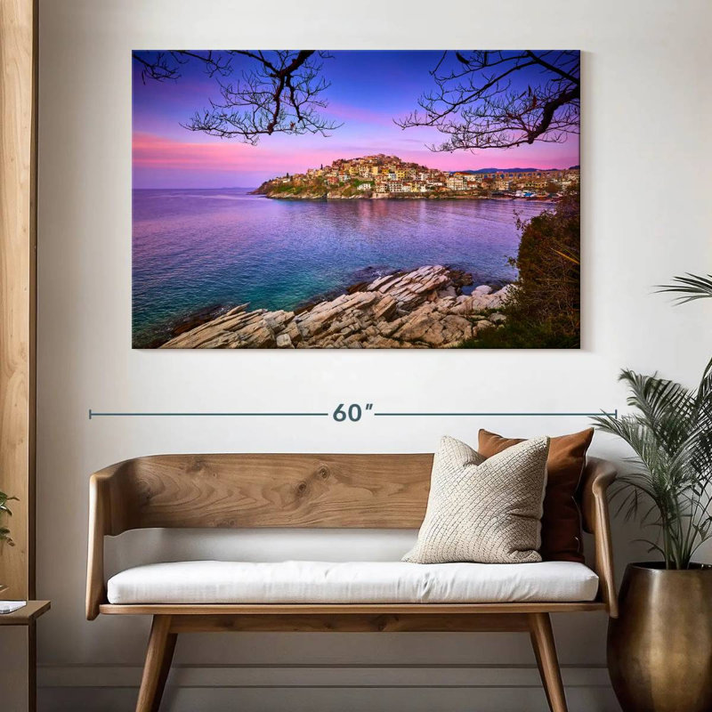 Gillard Kavala, bord de mer, H 34 po x l 51 po