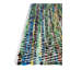 Tapis vert / bleu / blanc / noir / jaune en coton tissé à plat à la main Aberfeld-451586175