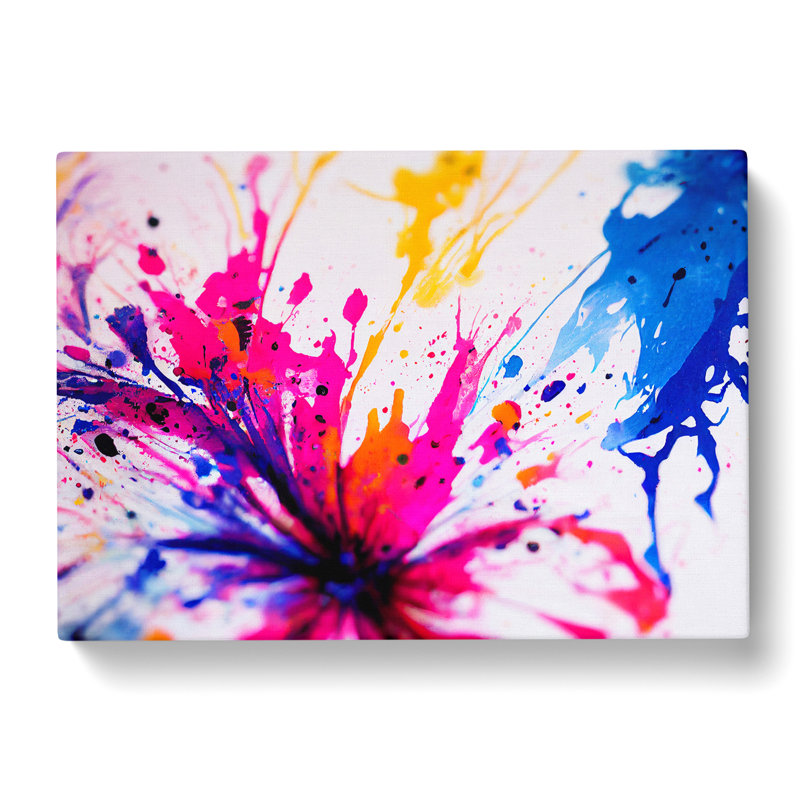 Flower Splash Vol.4 Abstract - Wrapped Canvas, 35cm H x 50cm W x 3cm D