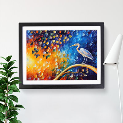 Heron Bird Abstract Vol.3 - Single Picture Frame Painting
