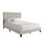 Lit plateforme en lin gris chaud-718021882-718021636