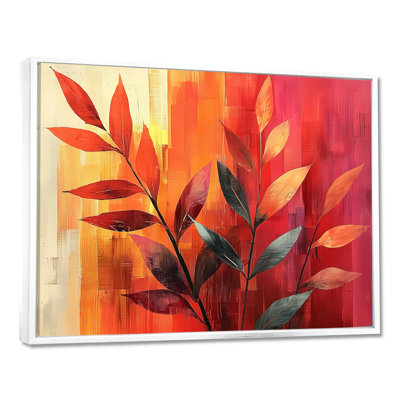 Coucher de soleil sur les plantes, feuilles et festivité - plantes, art mural