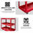3 Tier Rolling Tool Cart, 440 Lbs Capacity Industrial Service Cart With Wheels