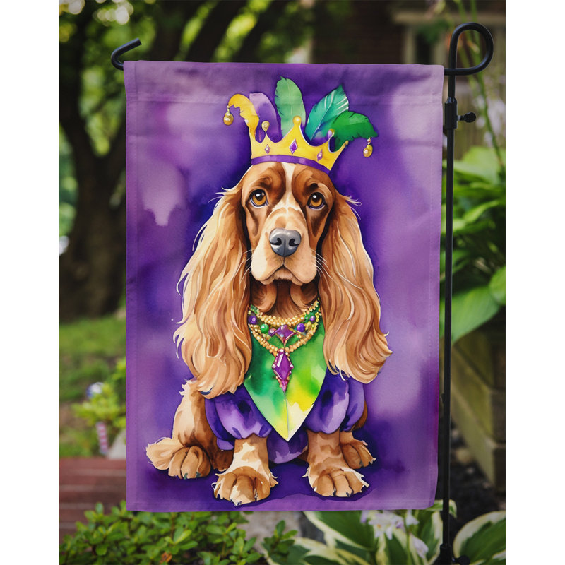 Drapeau de jardin double en polyester H 15,5 po x l 11,25 po