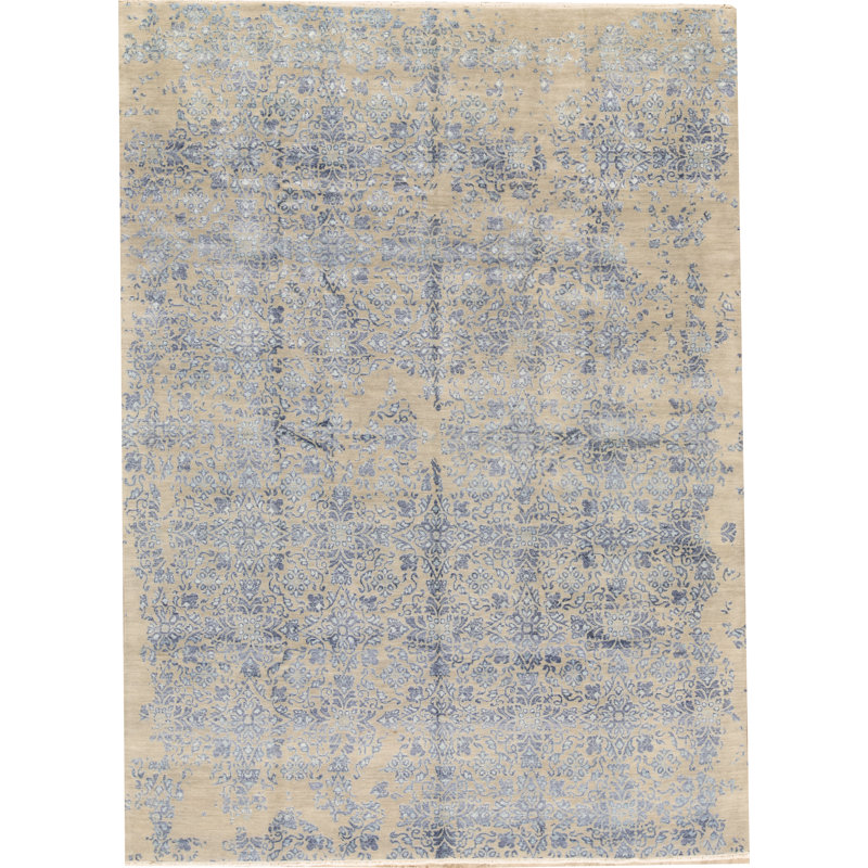 Brookhaven Floral Area Rug in Blue